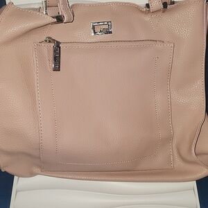 Steve Madden Pebbled Tote in Dusty Pink
